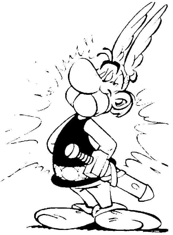 Ücretsiz Asteriks ve Oburiks Görseli Boyama Sayfası