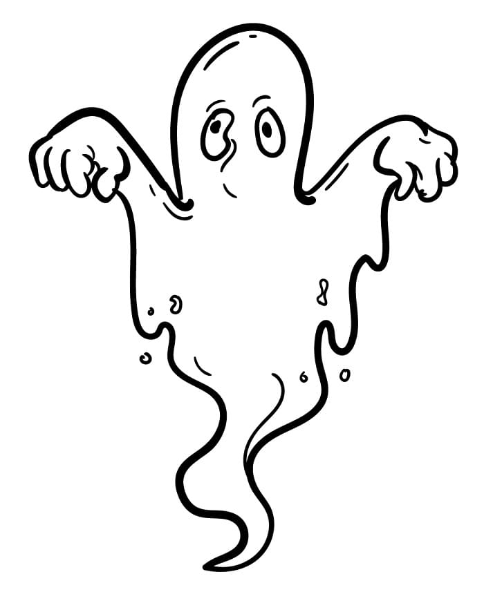 Ücretsiz Hayalet Boyama Sayfası