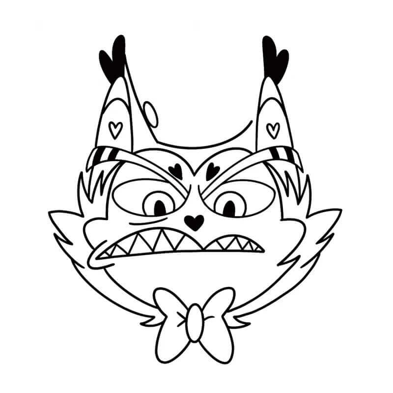 Ücretsiz Hazbin Hotel Görseli Boyama Sayfası