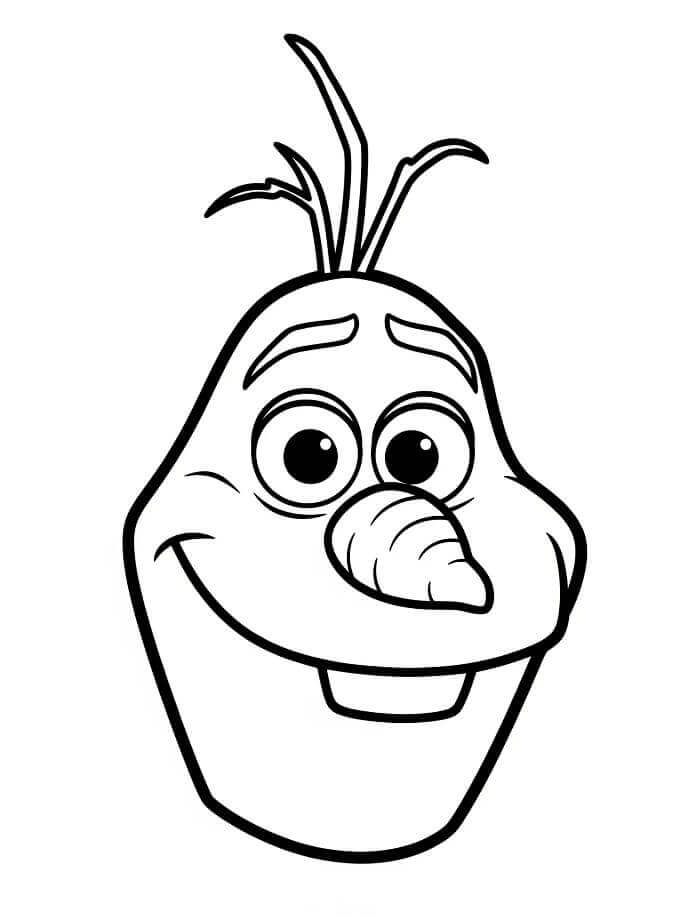 Ücretsiz Olaf Görseli Boyama Sayfası