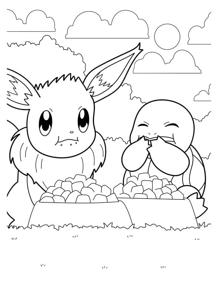 Ücretsiz Squirtle Görseli Boyama Sayfası