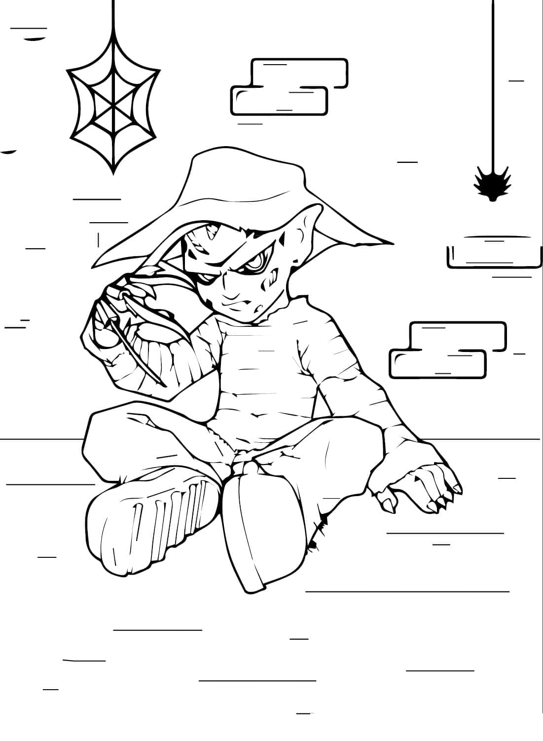 Ürkütücü Freddy Krueger Boyama Sayfası