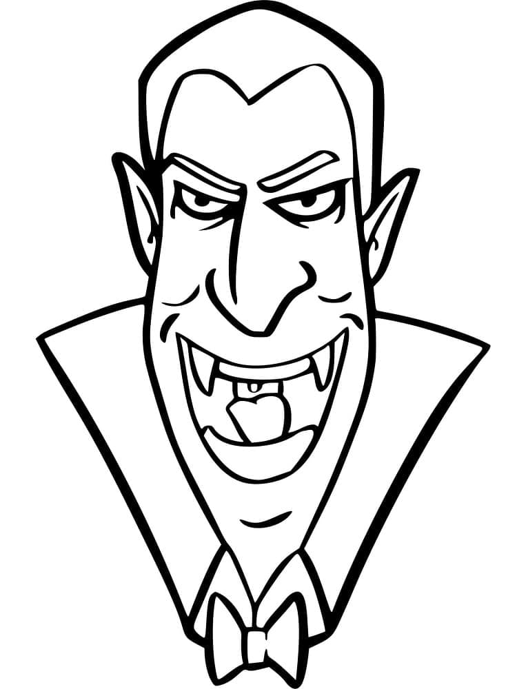 Vampir 1 Yaş Çocuklar İçin Boyama Sayfası