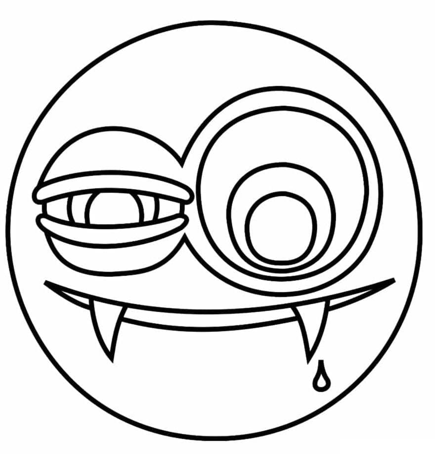 Vampir 4 Yaş Çocuklar İçin Boyama Sayfası