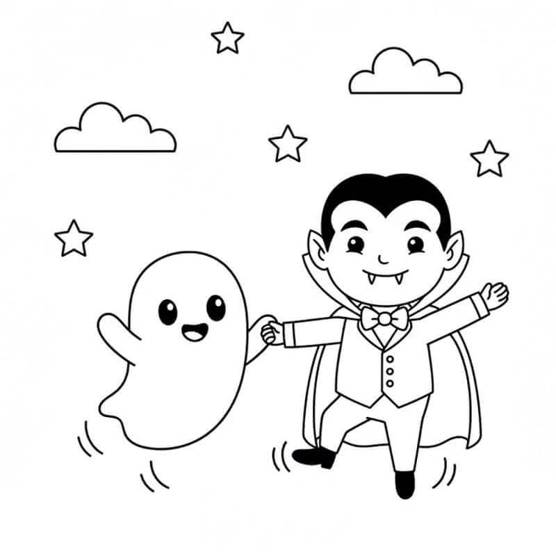 Vampir Bedava Boyama Sayfası