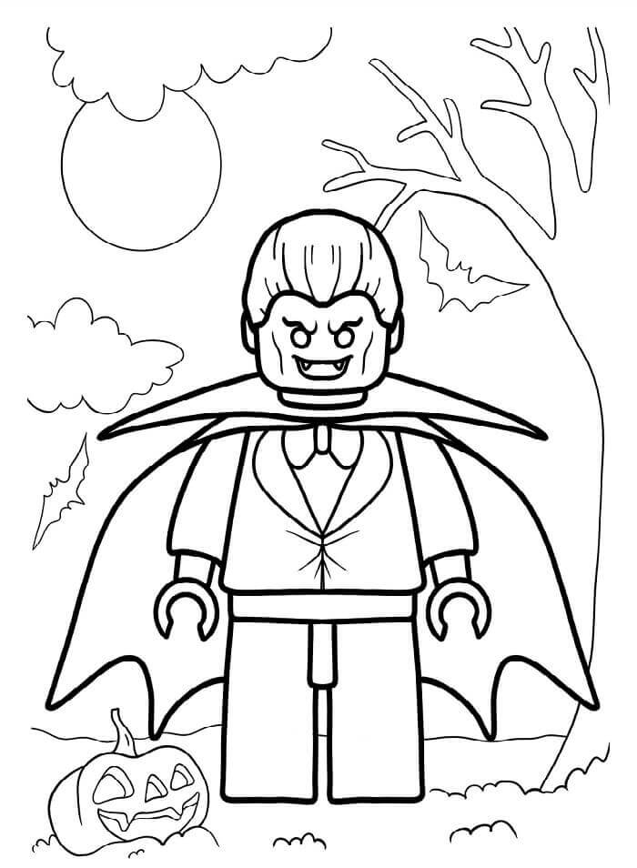 Vampir Yazdırılabilir Çocuklar İçin Boyama Sayfası