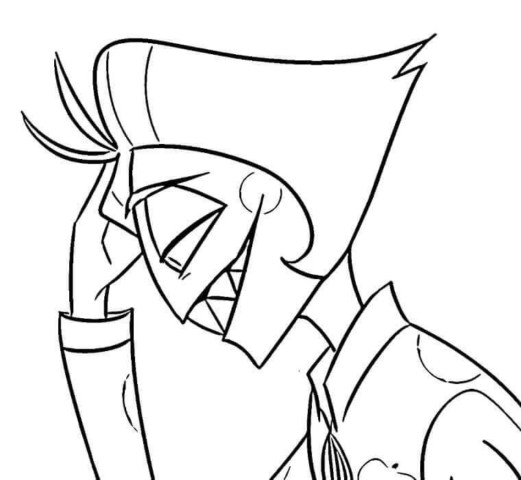 Yazdırılabilir Hazbin Hotel Görseli Boyama Sayfası