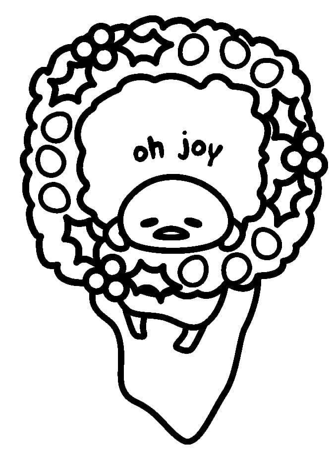 Yazdırılabilir Ücretsiz Gudetama Boyama Sayfası