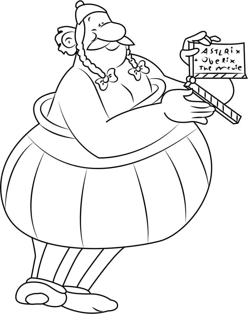 Yazdırılacak Asteriks ve Oburiks Boyama Sayfası