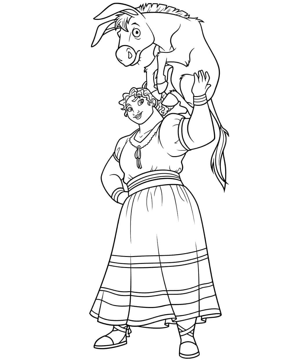 Yazdırılacak Encanto Boyama Sayfası