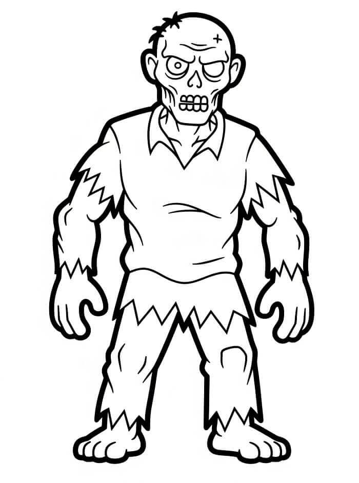 Zombi (1) Boyama Sayfası