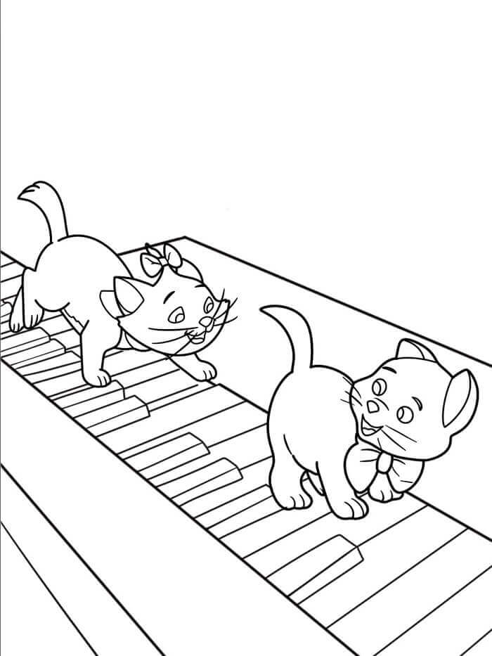 Animasyon Aristokediler Boyama Sayfası