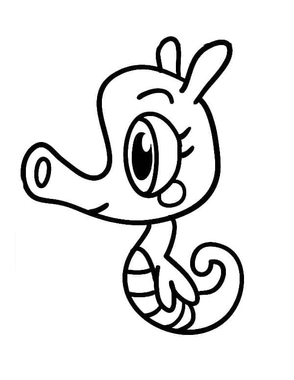 Basit Denizatı Boyama Sayfası