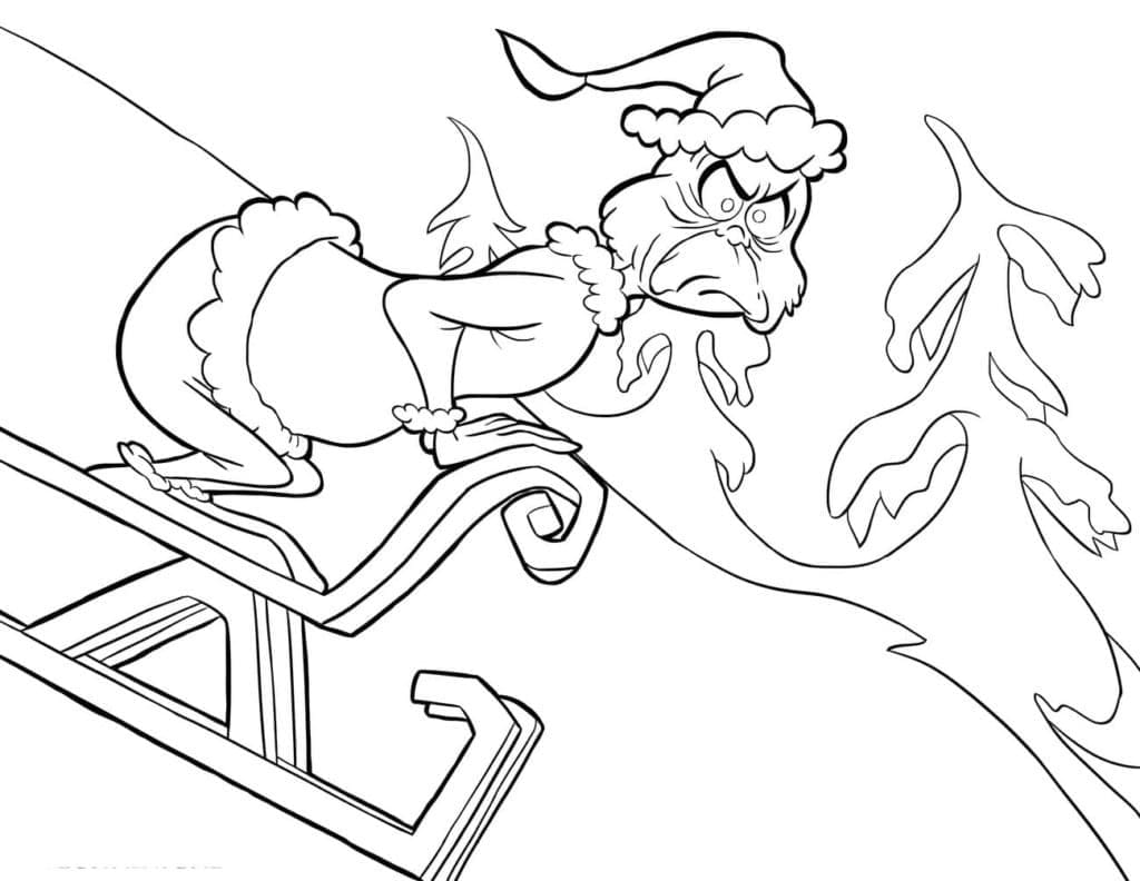 Bedava Grinch Boyama Sayfası