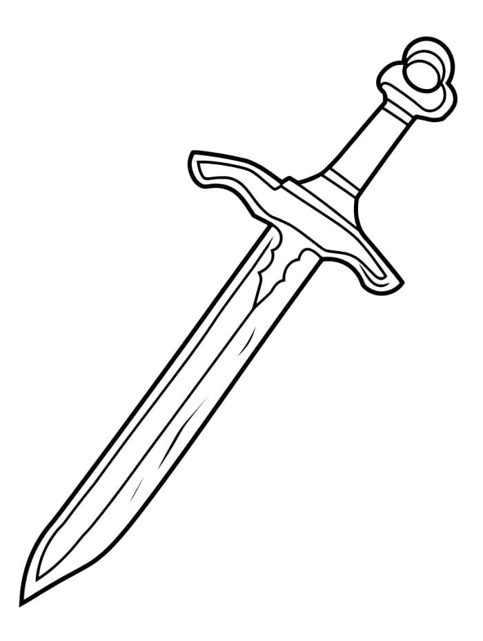 Boyama Kılıç Boyama Sayfası