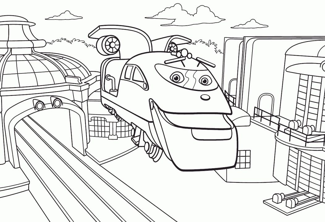 Chuggington 1 Yaş Çocuklar İçin Boyama Sayfası