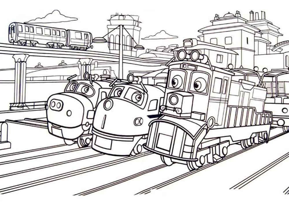 Chuggington 3 Yaş Çocuklar İçin Boyama Sayfası