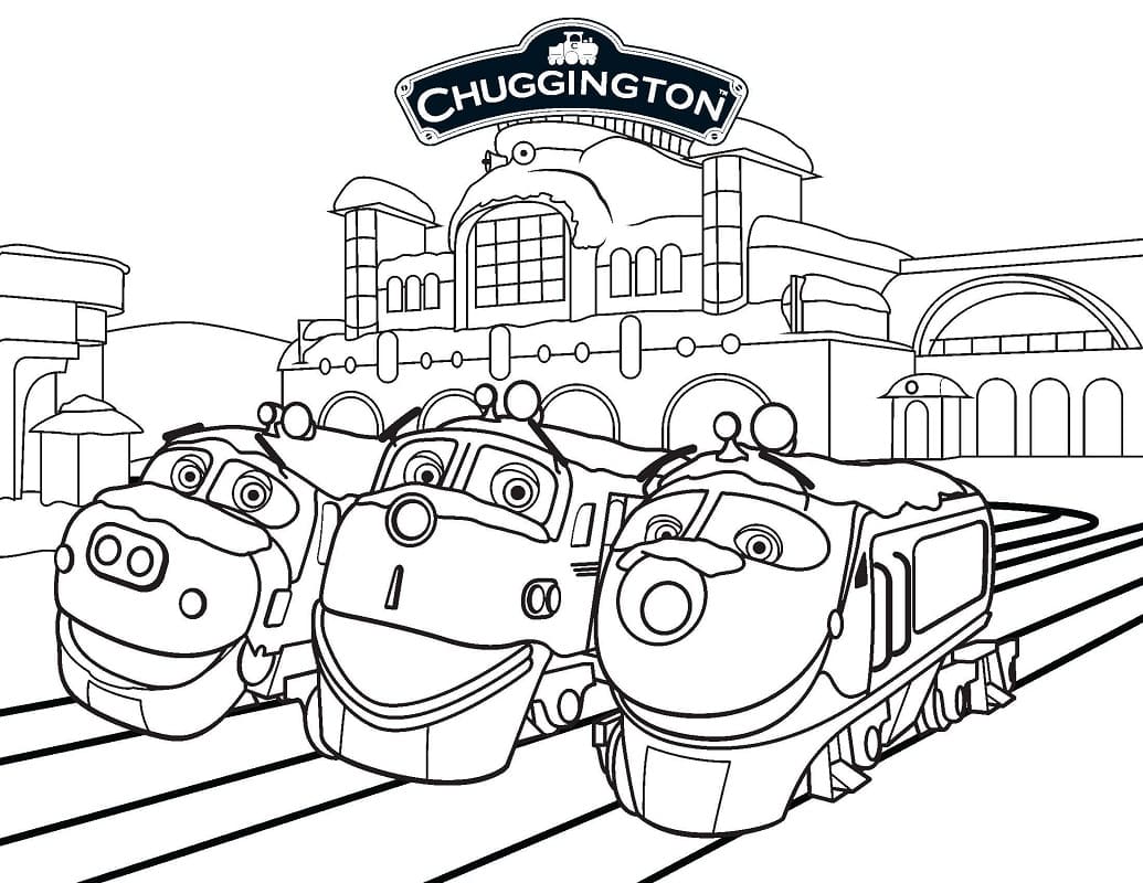 Chuggington Ücretsiz Resim Boyama Sayfası
