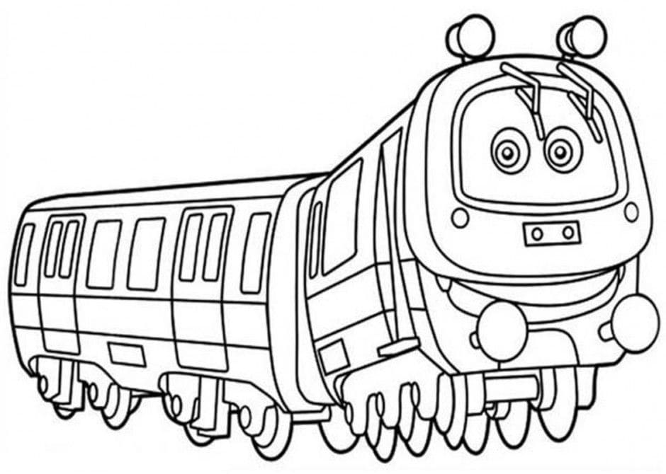 Chuggington Ücretsiz Boyama Sayfası