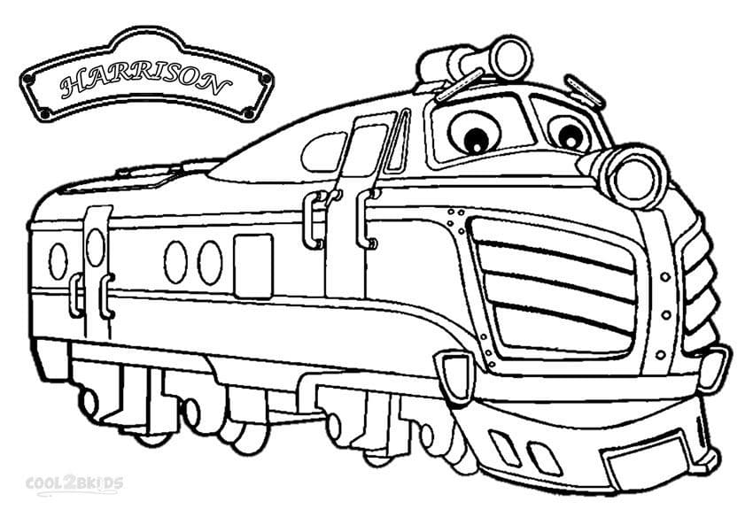 Chuggington Yazdırılabilir Boyama Sayfası
