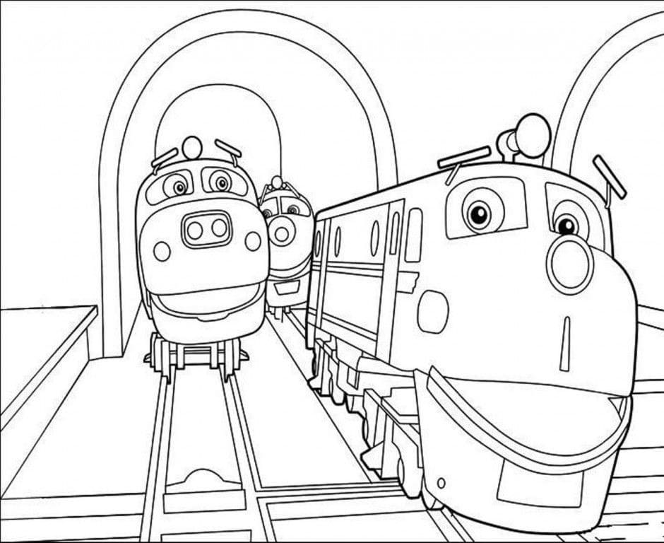 Çizgi Film Chuggington Boyama Sayfası