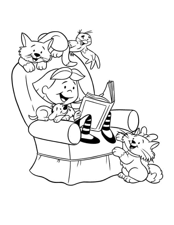 Clifford Yazdırılabilir Boyama Sayfası