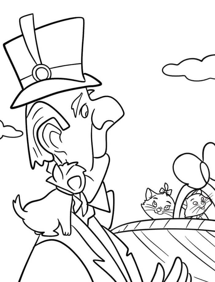 Çok Sevimli Aristokediler Boyama Sayfası