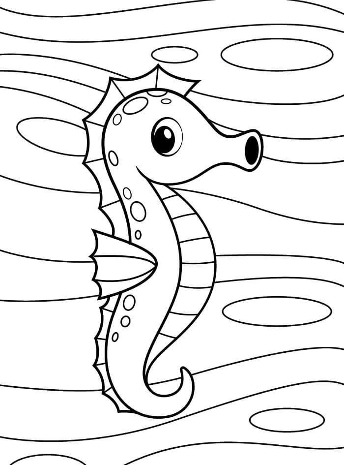 Denizatı 1 Yaş Çocuklar İçin Boyama Sayfası