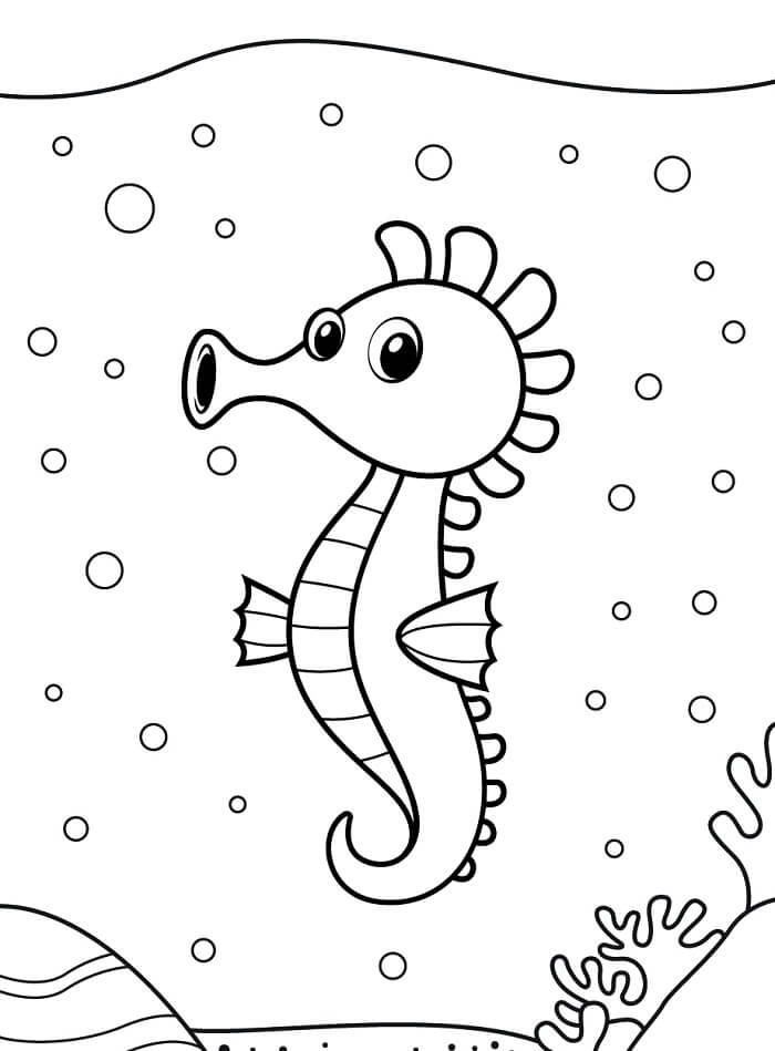 Denizatı 3 Yaş Çocuklar İçin Boyama Sayfası