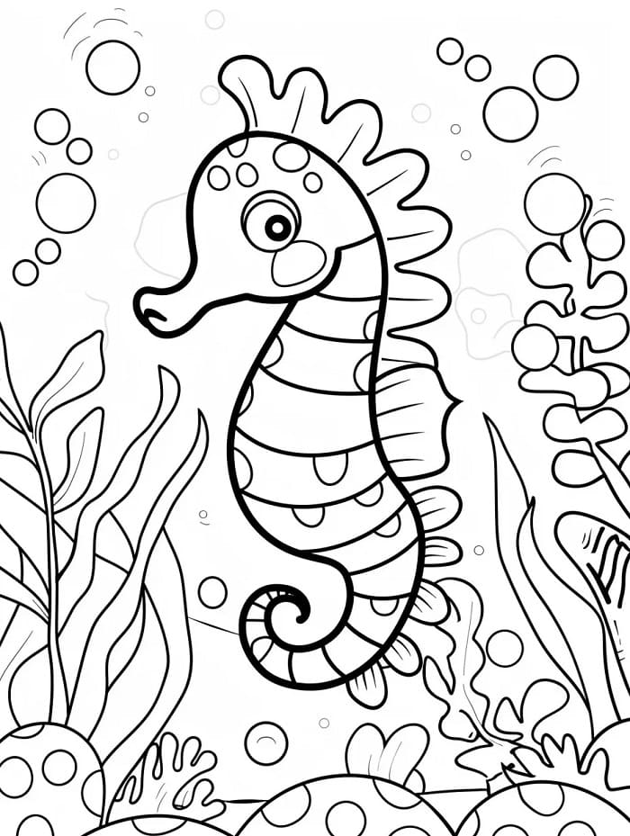 Denizatı Ücretsiz Çocuklar İçin Boyama Sayfası