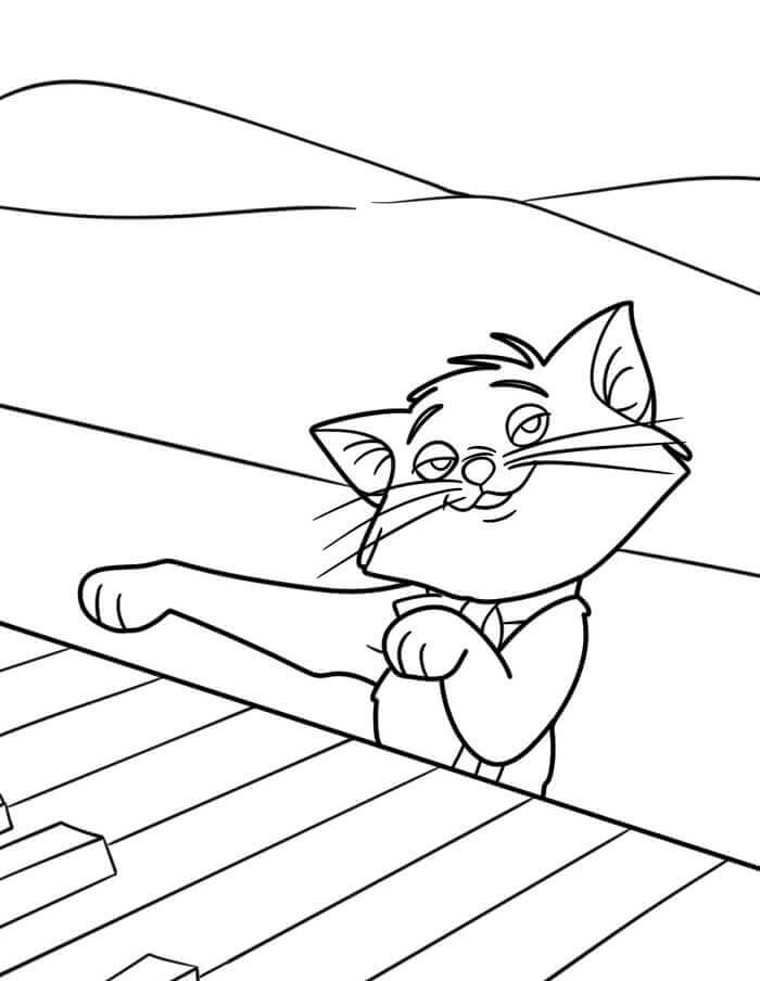 Disney'den Aristokediler Boyama Sayfası