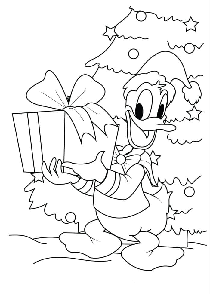Donald Duck Disney Noel Boyama Sayfası