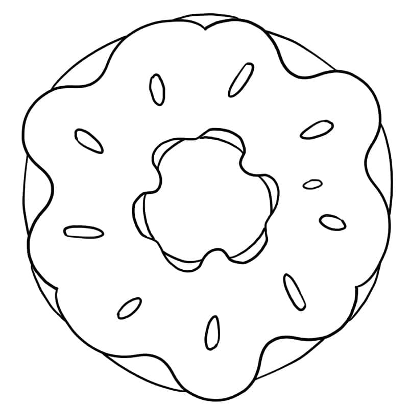 Donut 1 Boyama Sayfası