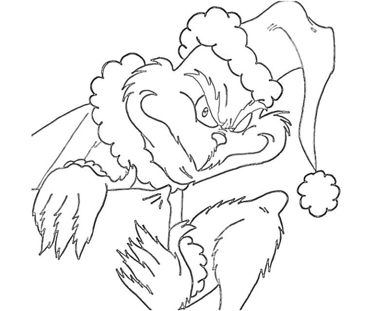 Grinch Resim Boyama Sayfası