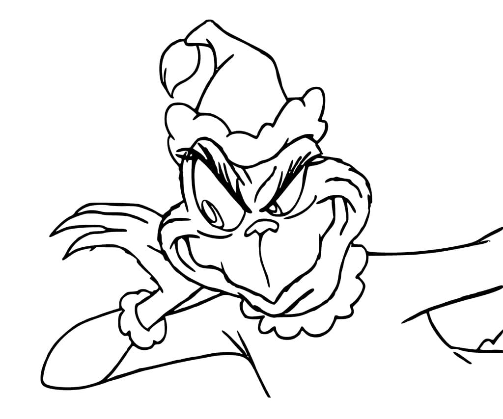 Grinch Ücretsiz Yazdırılabilir Boyama Sayfası