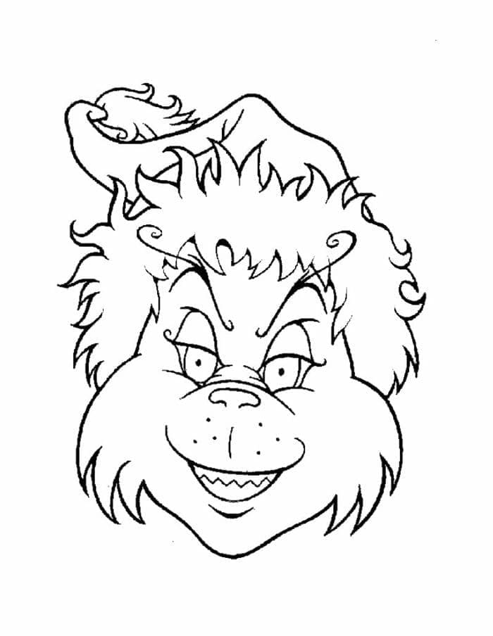 Gülen Grinch Boyama Sayfası