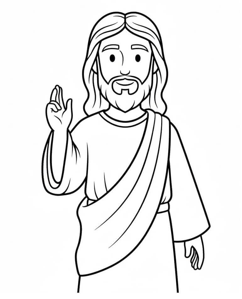 Harika İsa Boyama Sayfası