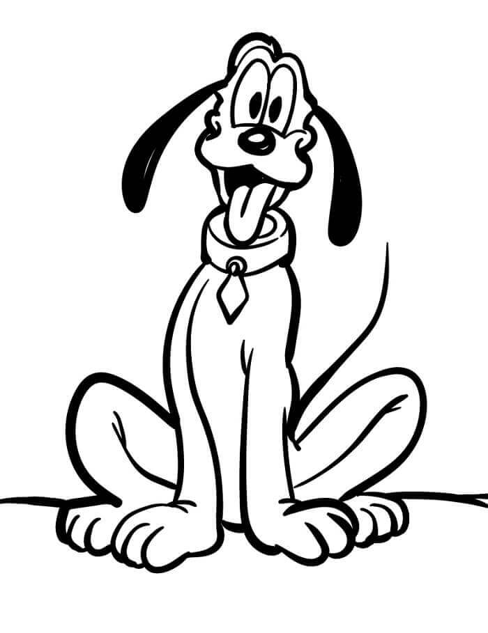 Harika Pluto Boyama Sayfası