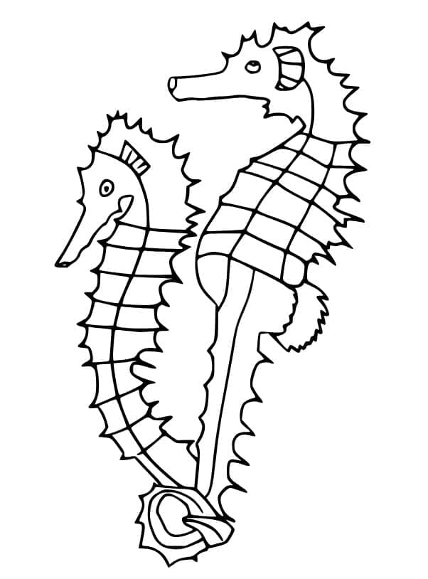 Hoş Denizatı Boyama Sayfası