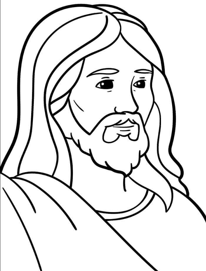 İsa 1 Yaş Çocuklar İçin Boyama Sayfası