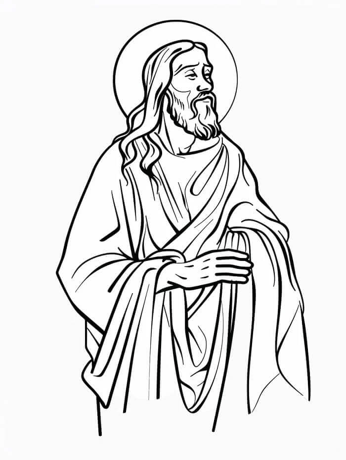 İsa (3) Boyama Sayfası