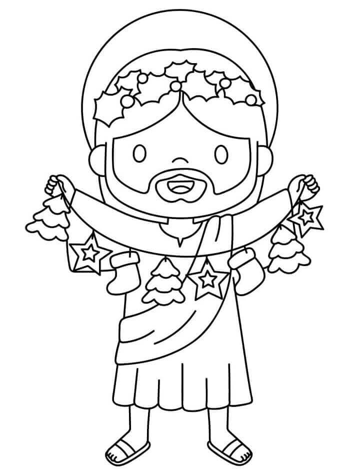 İsa Bedava Boyama Sayfası