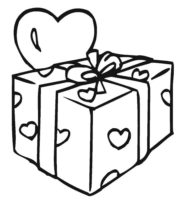 Kalpli Noel Paketi Boyama Sayfası