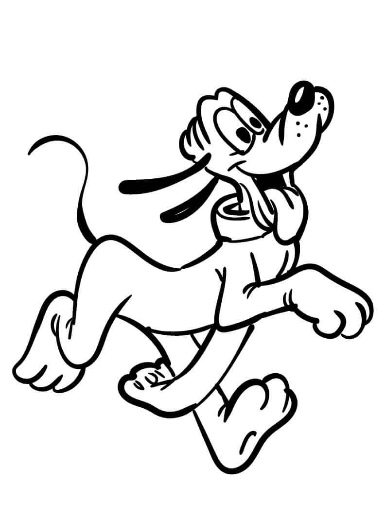 Muhteşem Pluto Boyama Sayfası