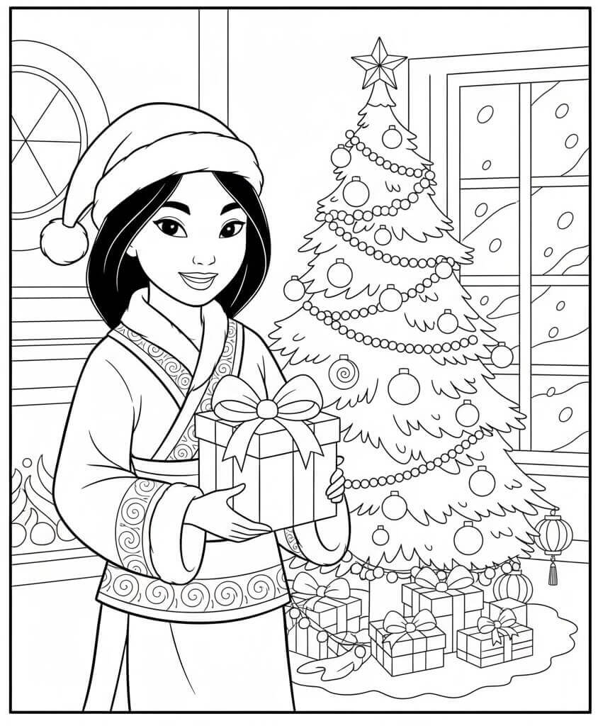 Mulan Noel'de Boyama Sayfası