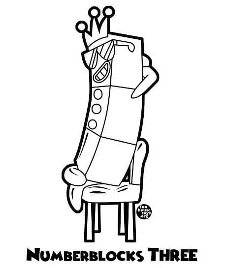 Numberblocks Ücretsiz Resmi Boyama Sayfası