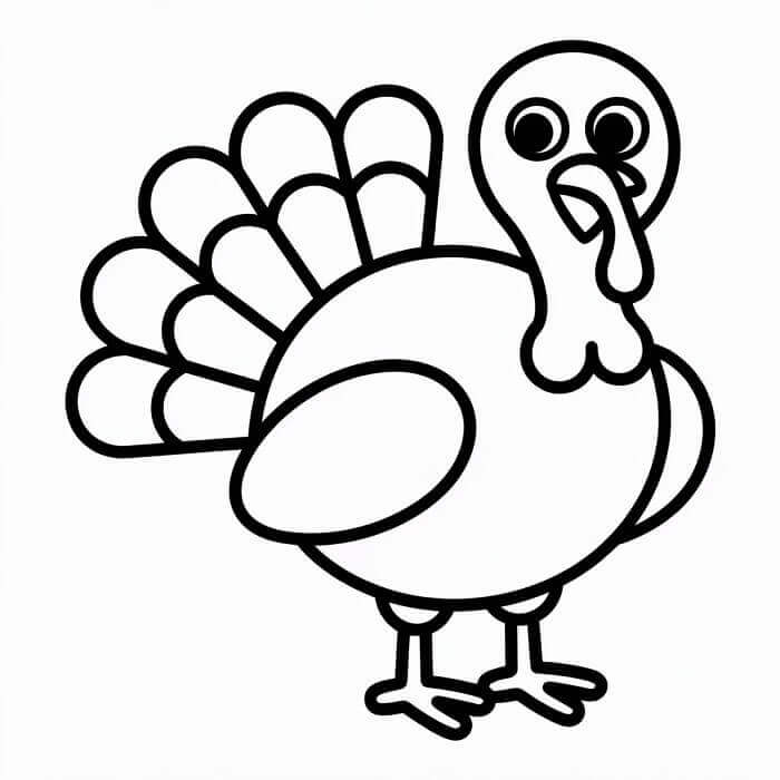 Sıradan Hindi Boyama Sayfası