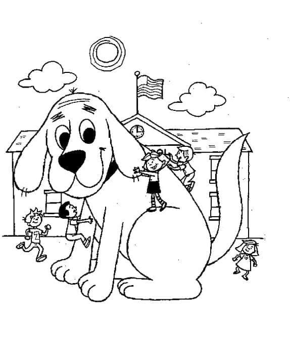 Şirin Clifford Boyama Sayfası