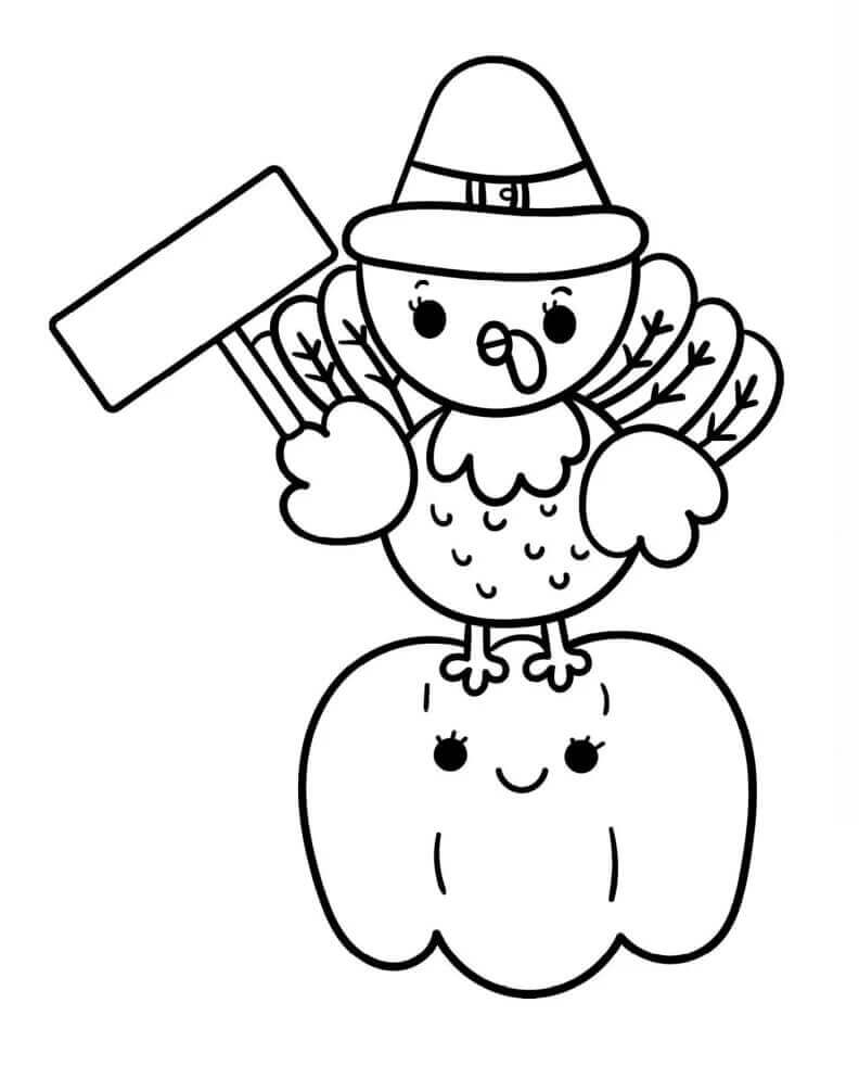 Şükran Yazdır Boyama Sayfası