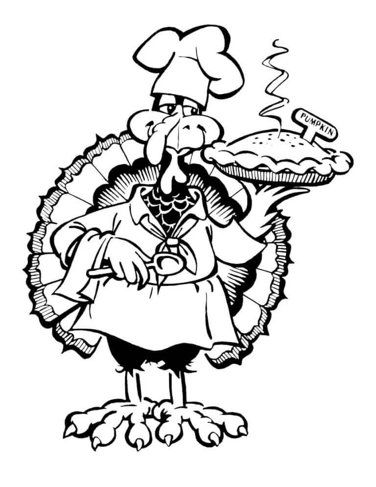 Şükran Yazdırılabilir Resim Boyama Sayfası